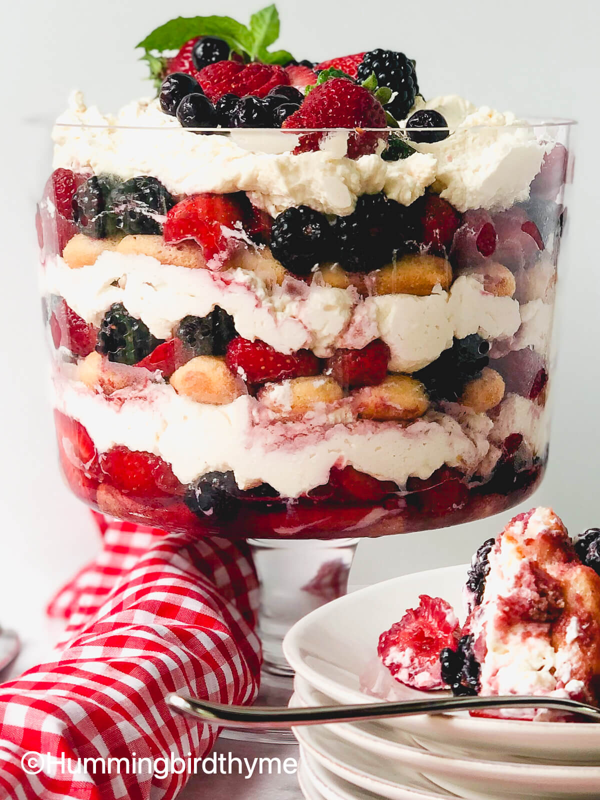 Easy Summer Berry Trifle Hummingbird Thyme