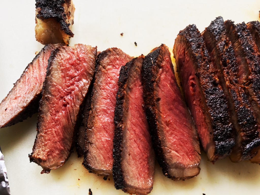 Coffee Rubbed New York Strip Steak Hummingbird Thyme 