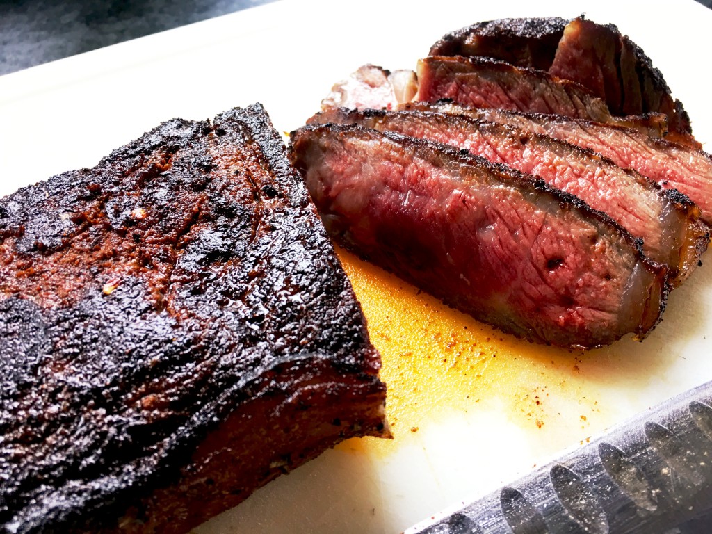 Coffee-rubbed New York Strip