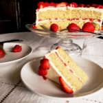 Vanilla-Strawberry Cake featured