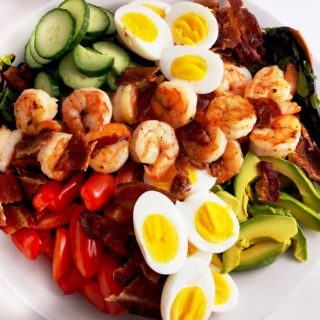 Shrimp Cobb Salad and Cilantro Lime Dressing
