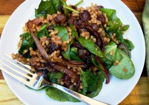 Farro and Roasted Grape Salad