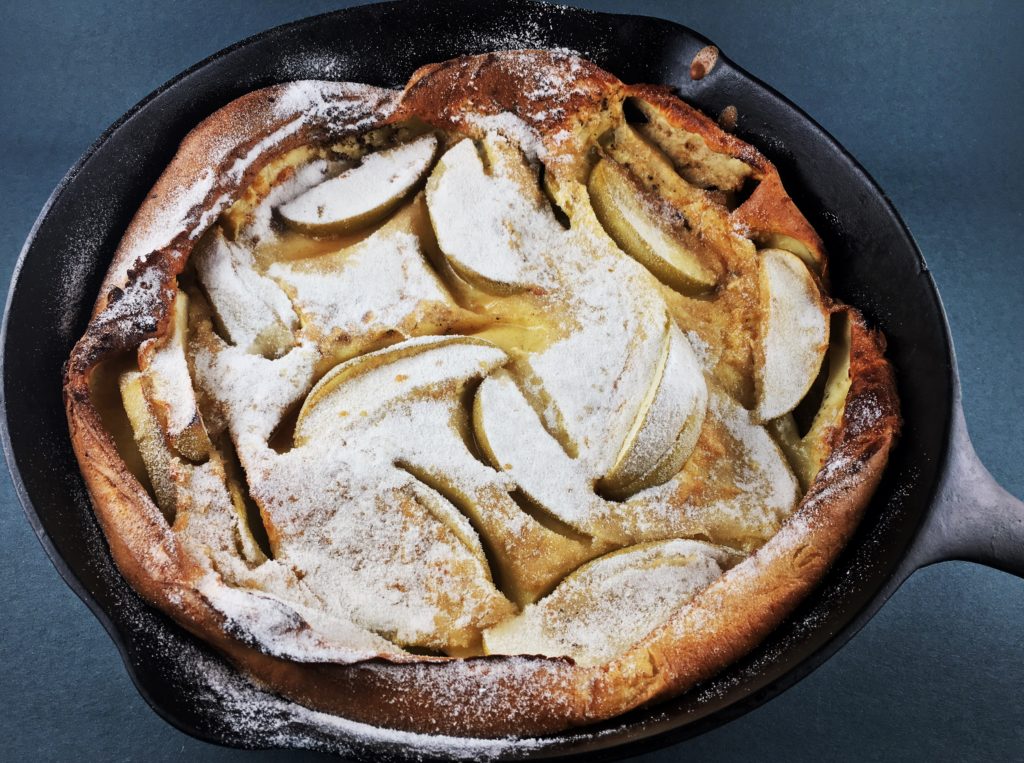 Brown Butter Dutch Baby with Apples