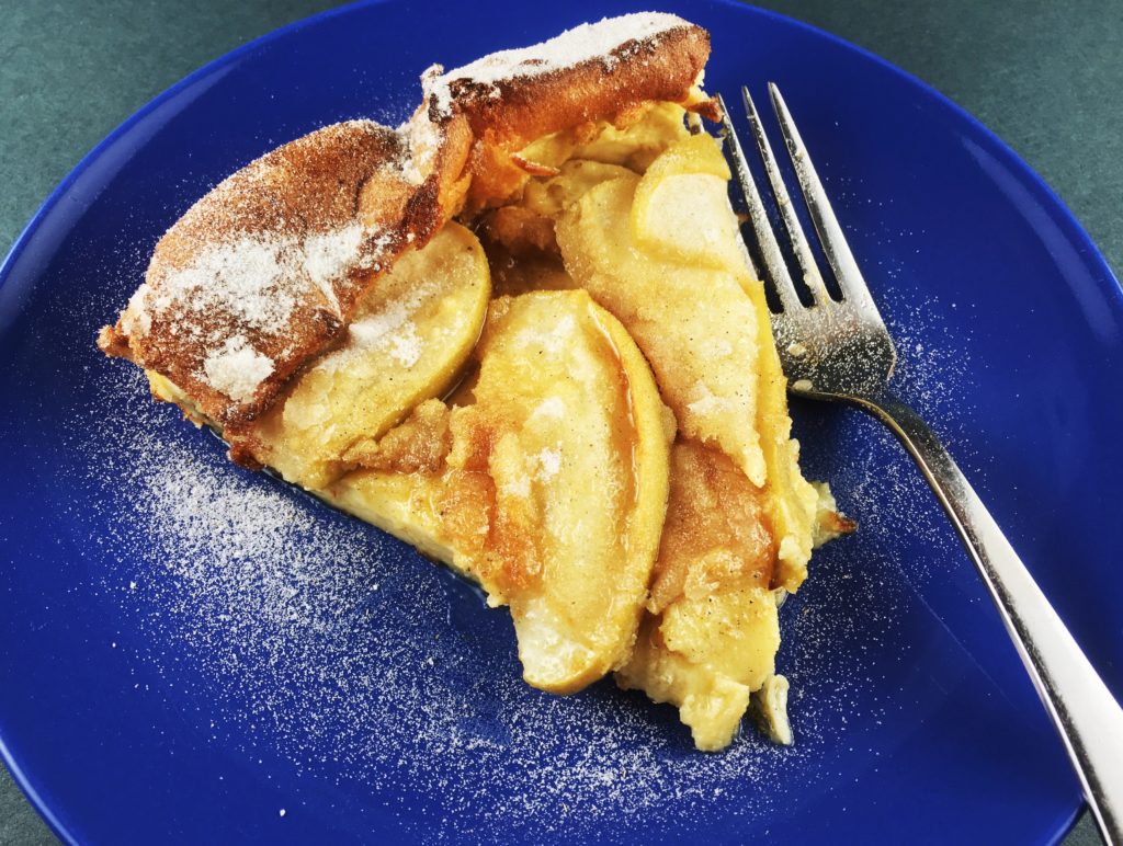 Apple-Cardamom Dutch Baby with Brown Butter