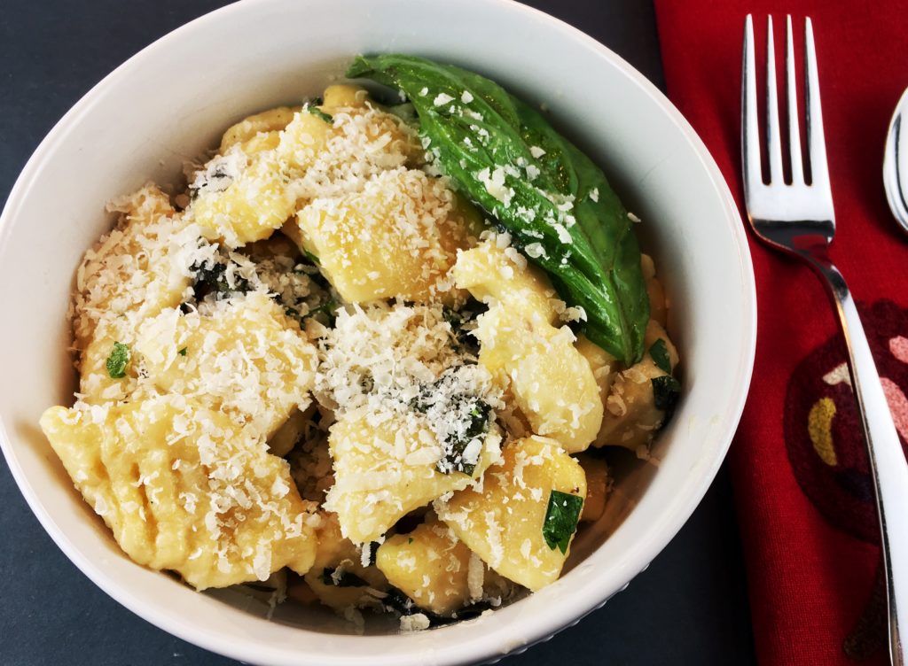 Homemade Gnocchi in bowl