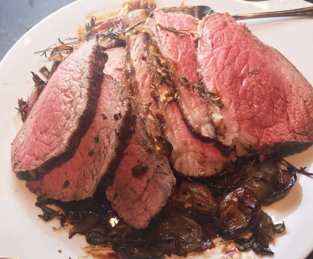 Martha Stewart's Roast Beef with Shallots