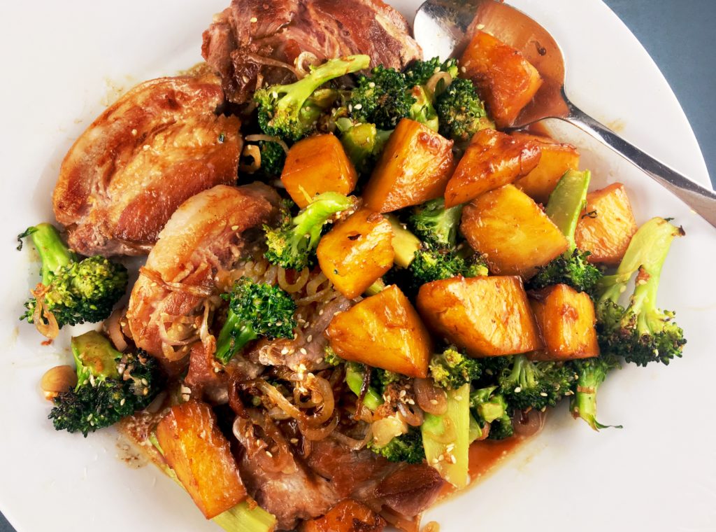 Pork Shoulder Pineapple Broccoli