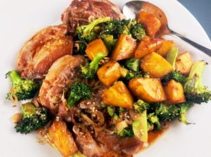 Pork with Pineapple and Sesame Broccoli