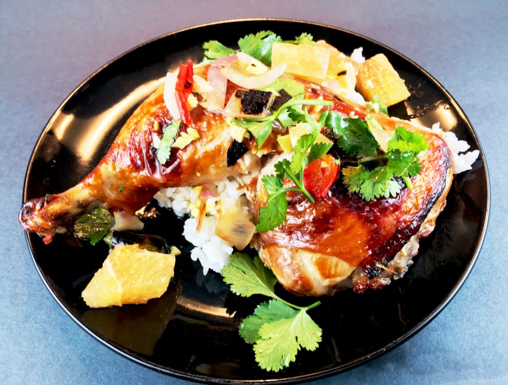 Soy Sauce and Citrus Marinated. Chicken