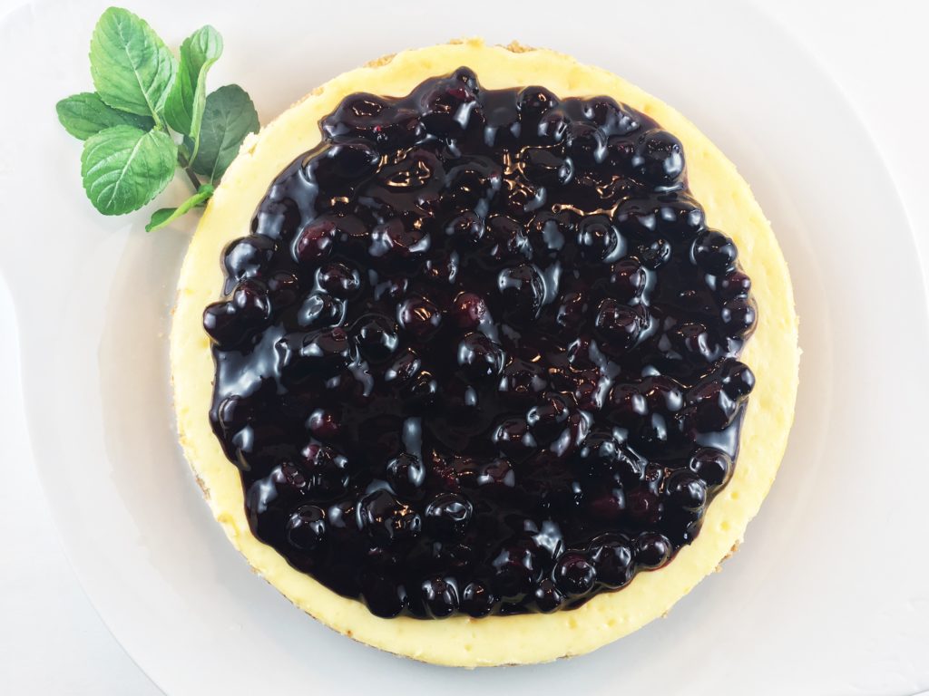 Lemon Cheesecake Blueberry Topping