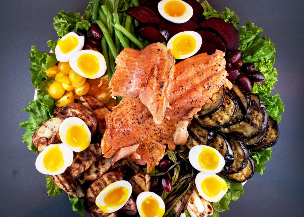 Grilled Salmon Nicoise Salad