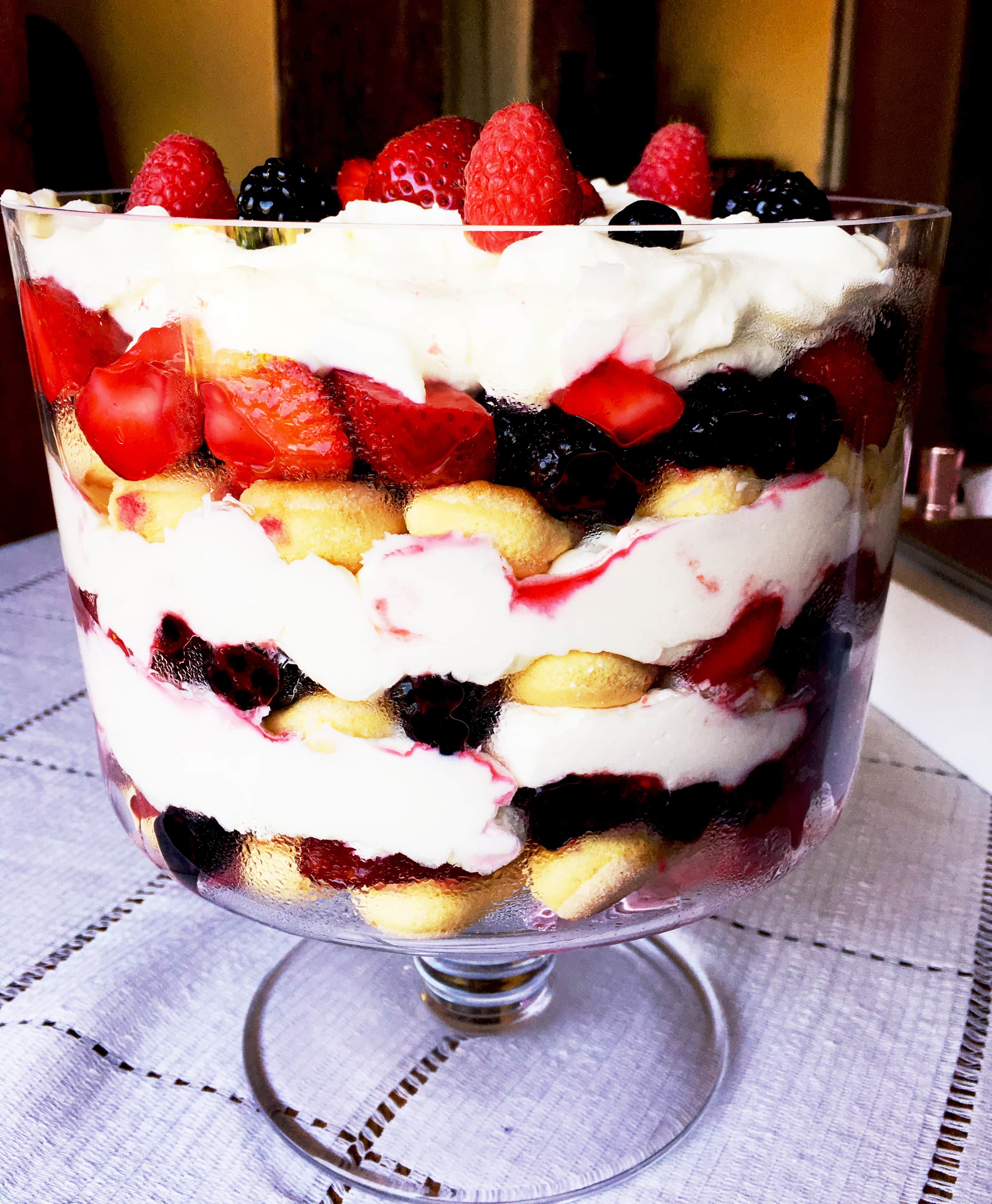 Summer Berry Trifle - Hummingbird Thyme