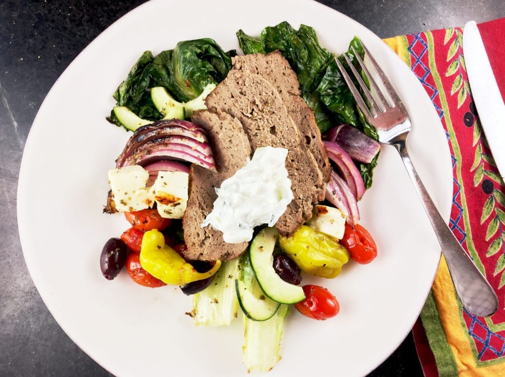 Lamb Gyros Meat Greek Salad