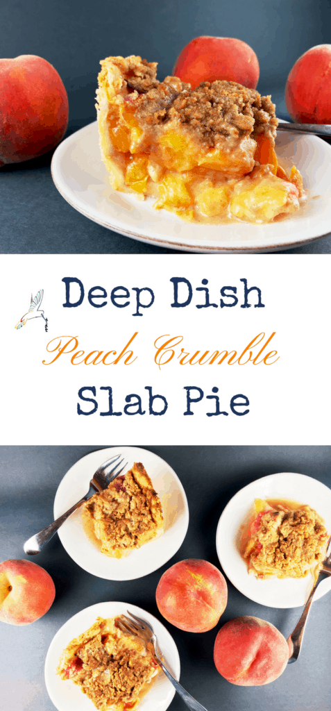 Deep Dish Peach Crumble Pie