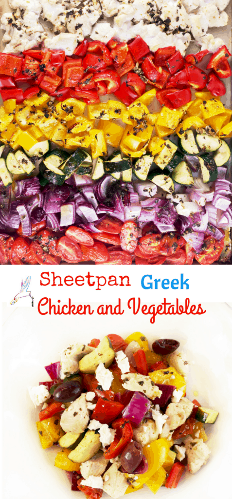Sheetpan Greek Chicken and Vegetables