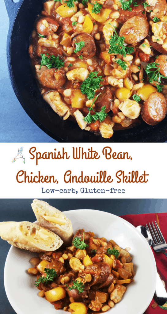 Spanish White Bean Chicken Sausage Skillet