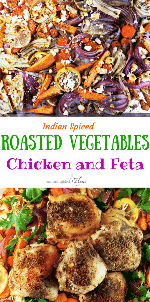 Roasted Vegetables Chicken Feta