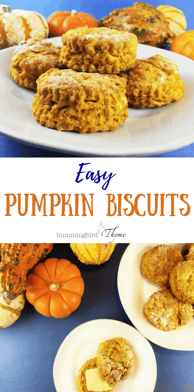 Easy Pumpkin Biscuits - Hummingbird Thyme