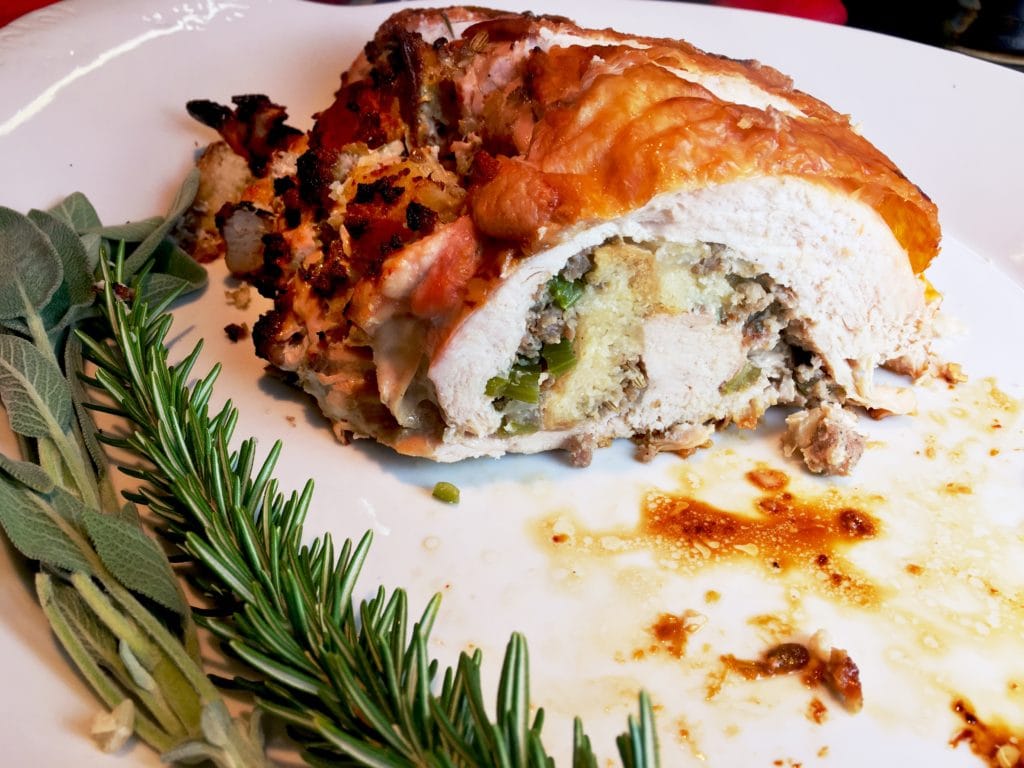 Roasted Stuffed Turkey Breast