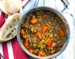 Smoky Lentil Soup with Sausage