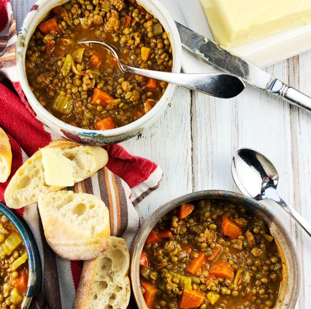 Lentil Soup with Sausage