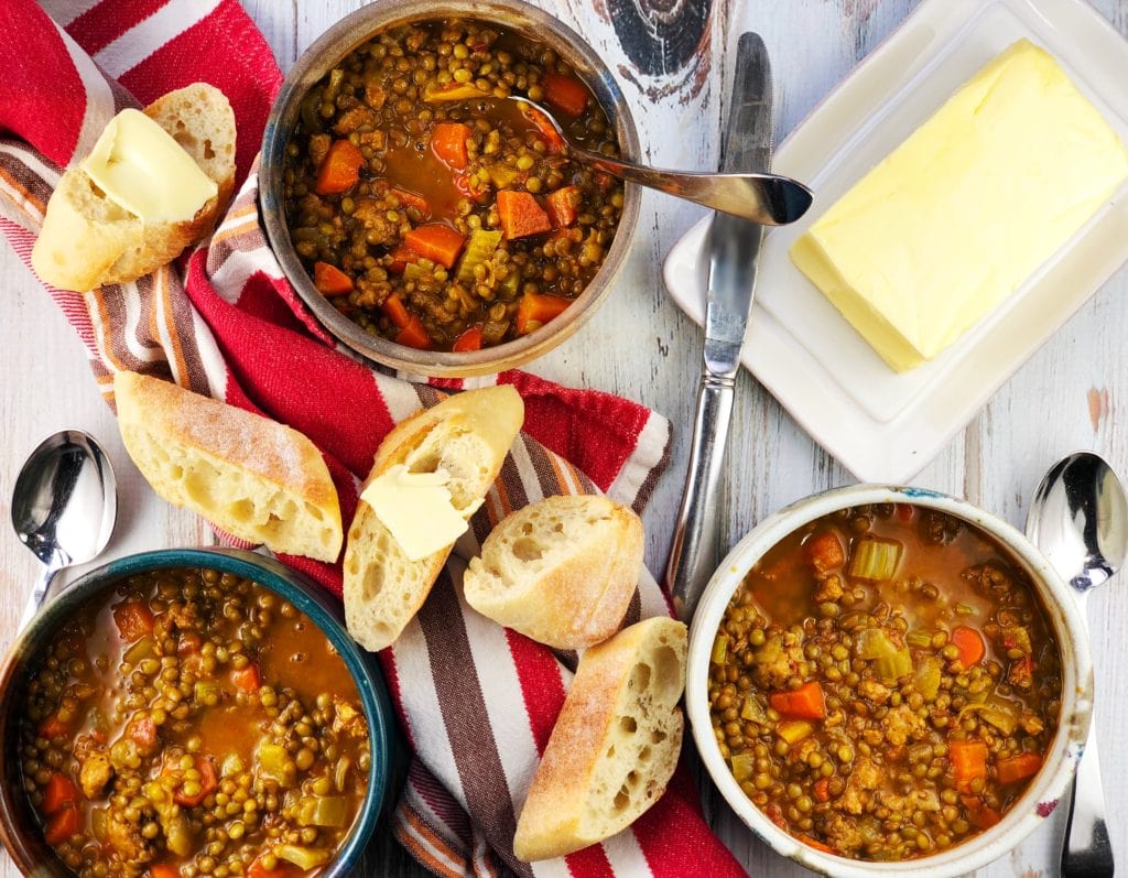 Lentil Soup with Sausage