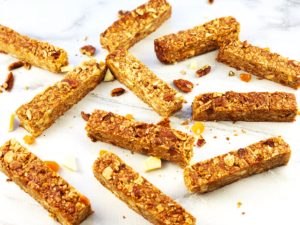 White Chocolate Apricot Granola Bars