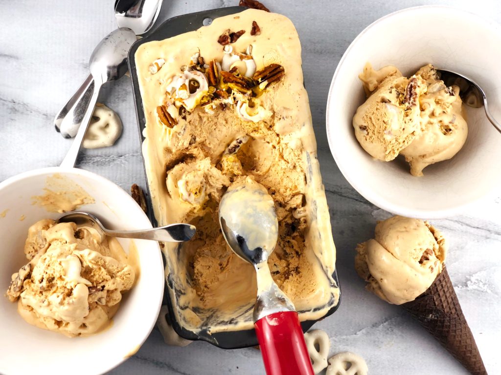 No Churn Caramel Ice Cream 