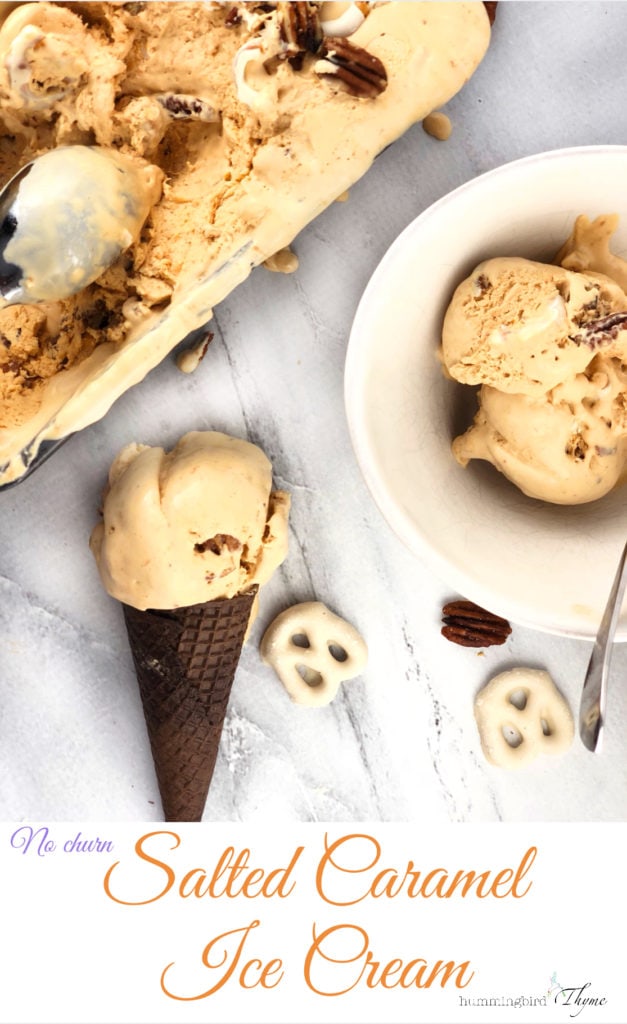 Salted Caramel Ice Cream No Churn