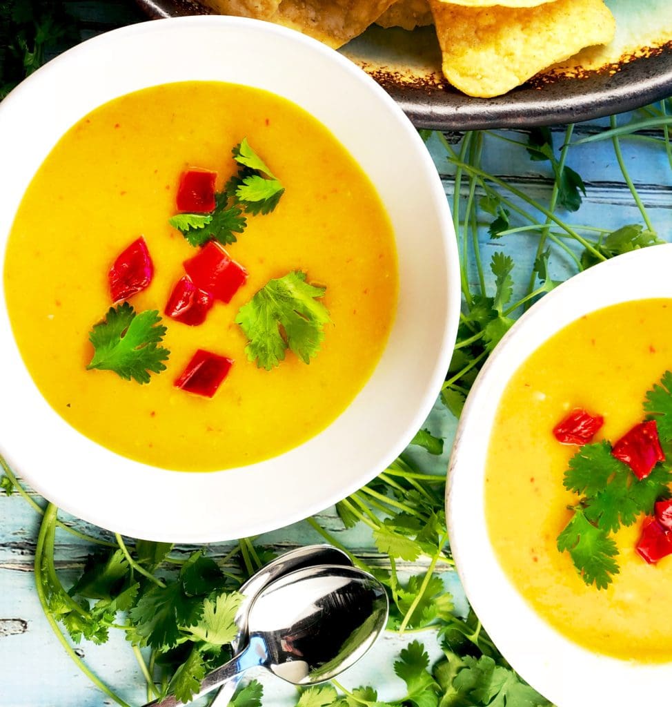 Refreshing Mango Gazpacho - Hummingbird Thyme