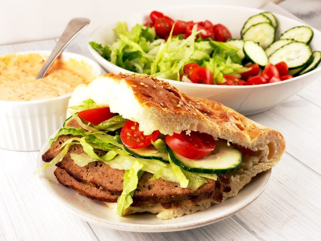 Doner Kebab with Lamb and Pita