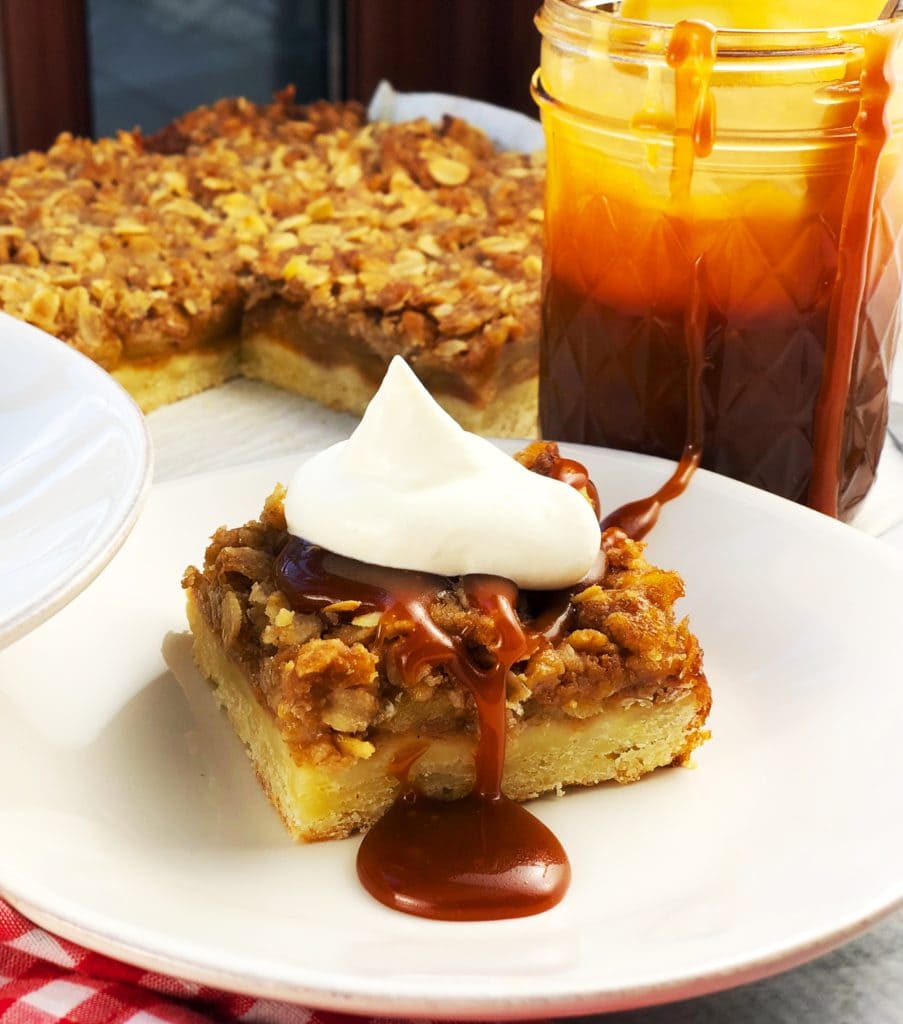 Salted Caramel Apple Pie Bars