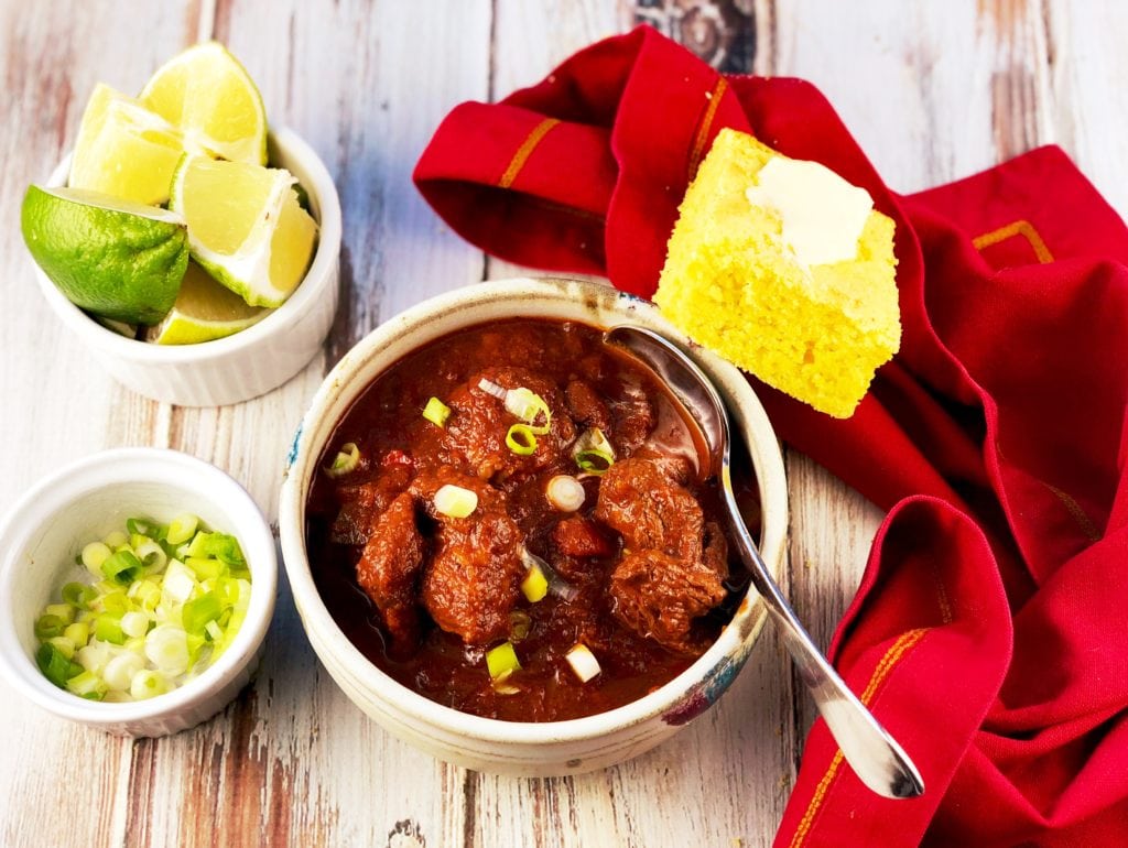 Spicy Ancho Chili with Beef