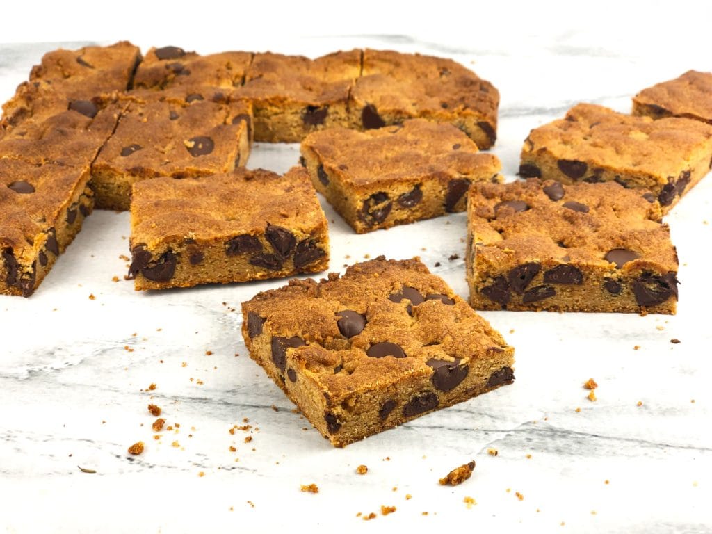 PB Choco Chip Blondie Bars