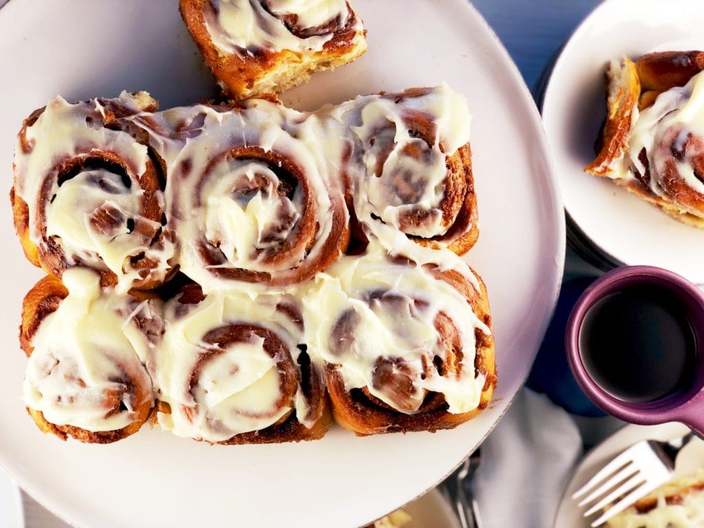 Homemade Cinnamon Rolls Cream Cheese Frosting