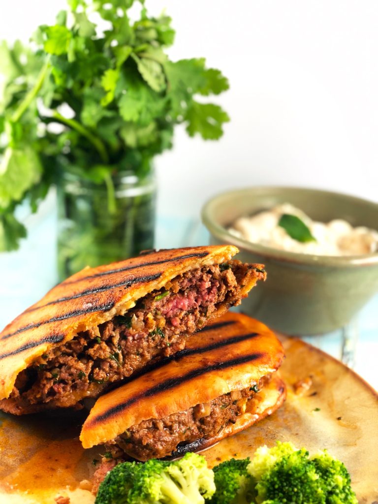 Lamb Stuffed Pita Sandwich