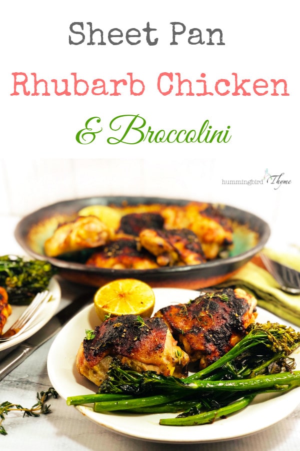 Sheet Pan Rhubarb Chicken