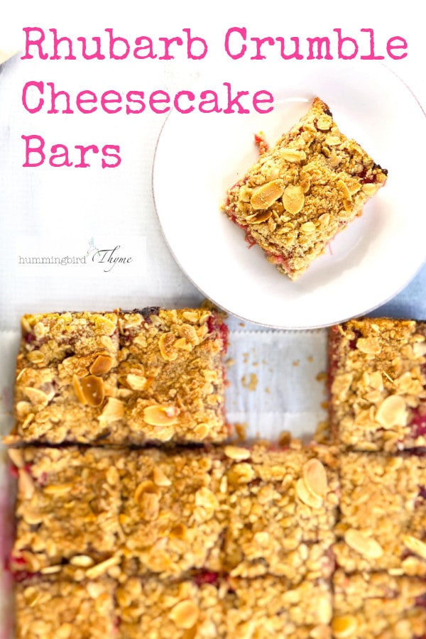 Rhubarb Crumble Bars