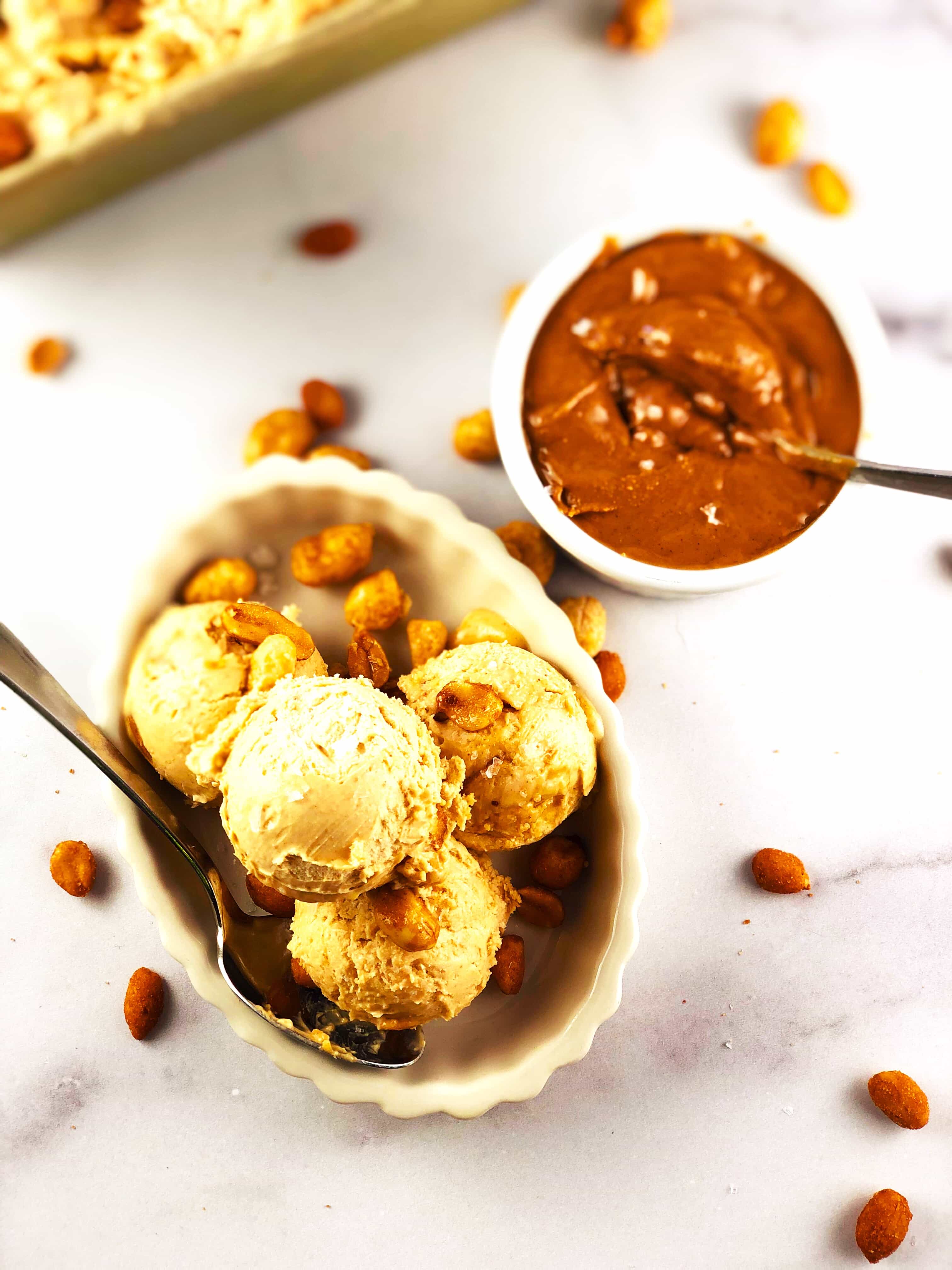 No churn Peanut Butter Ice Cream