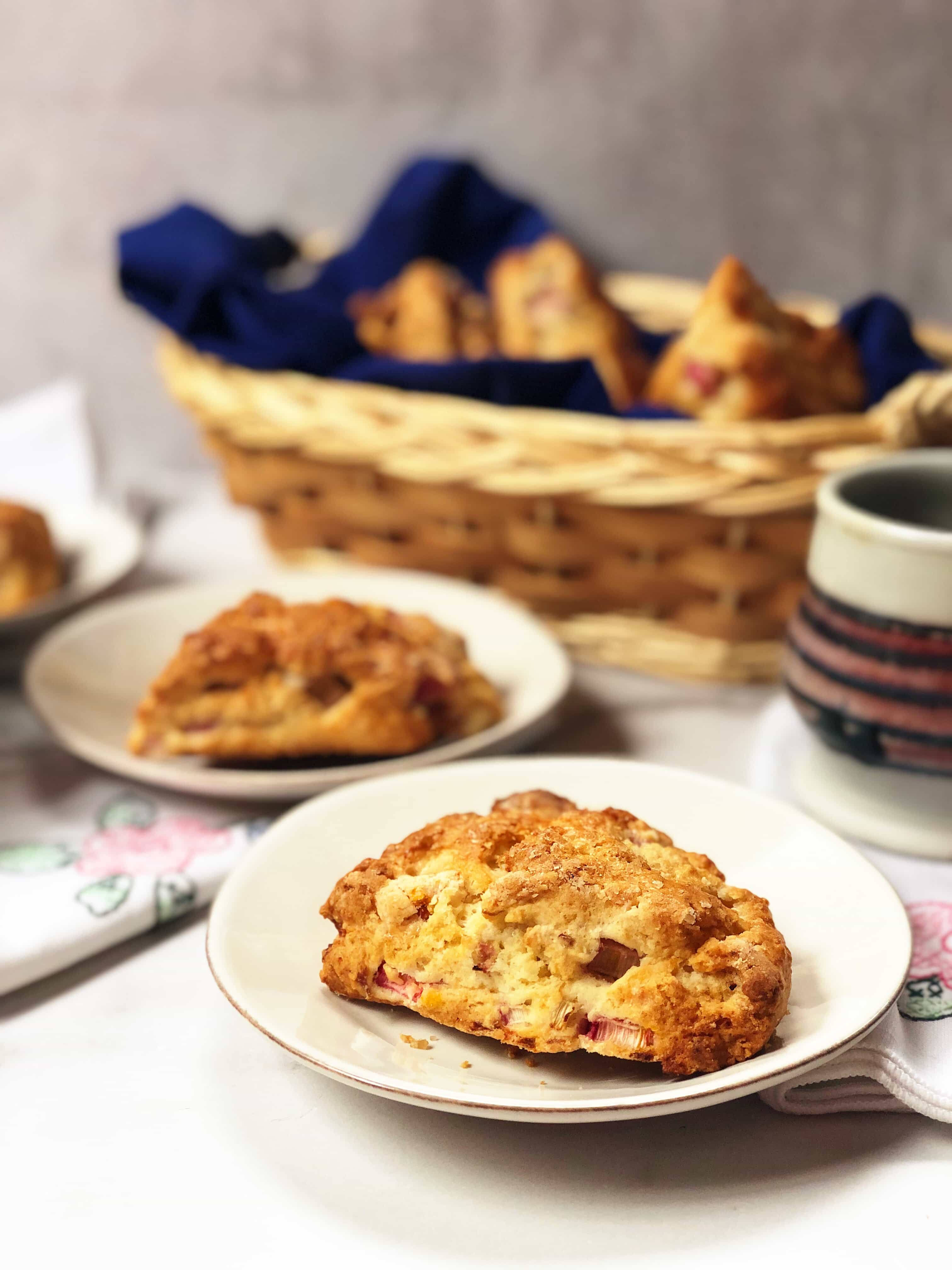 Rhubarb Scones