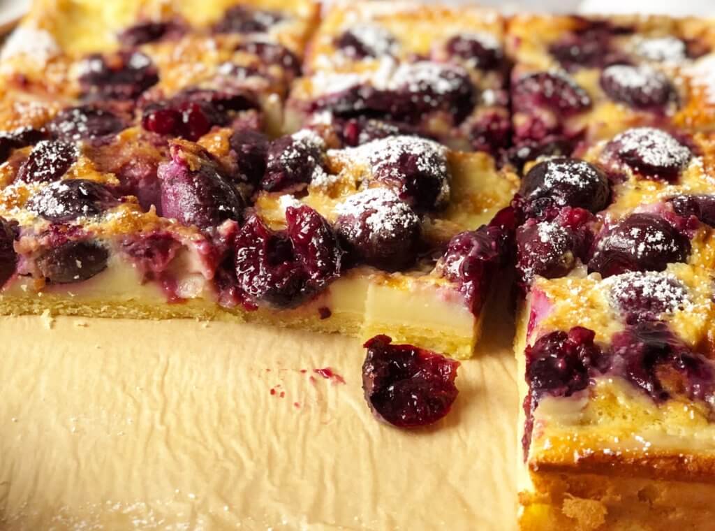 Cherry Clafoutis Bars