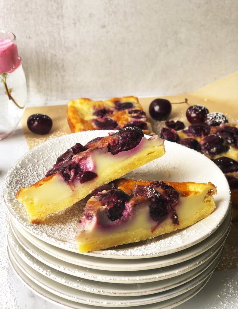 Cherry Clafoutis Bars