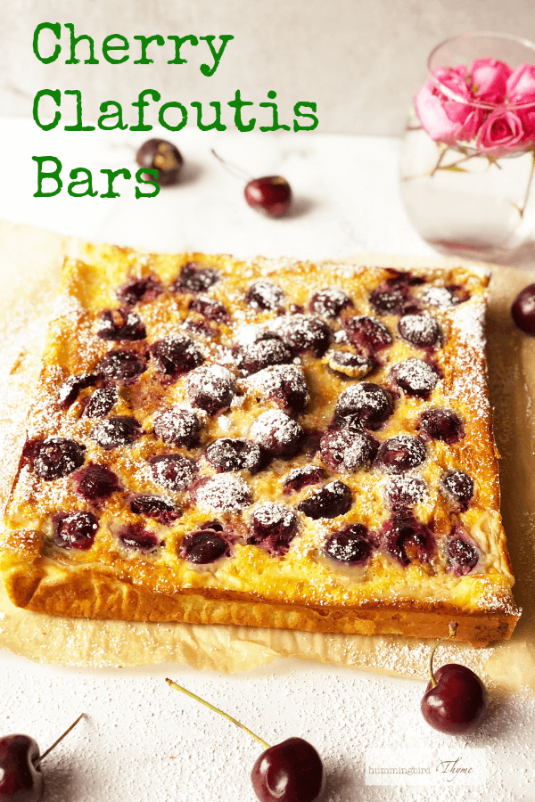 Cherry Clafoutis Bars