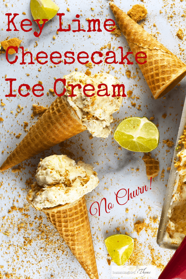 Key Lime Cheesecake No Churn Ice Cream