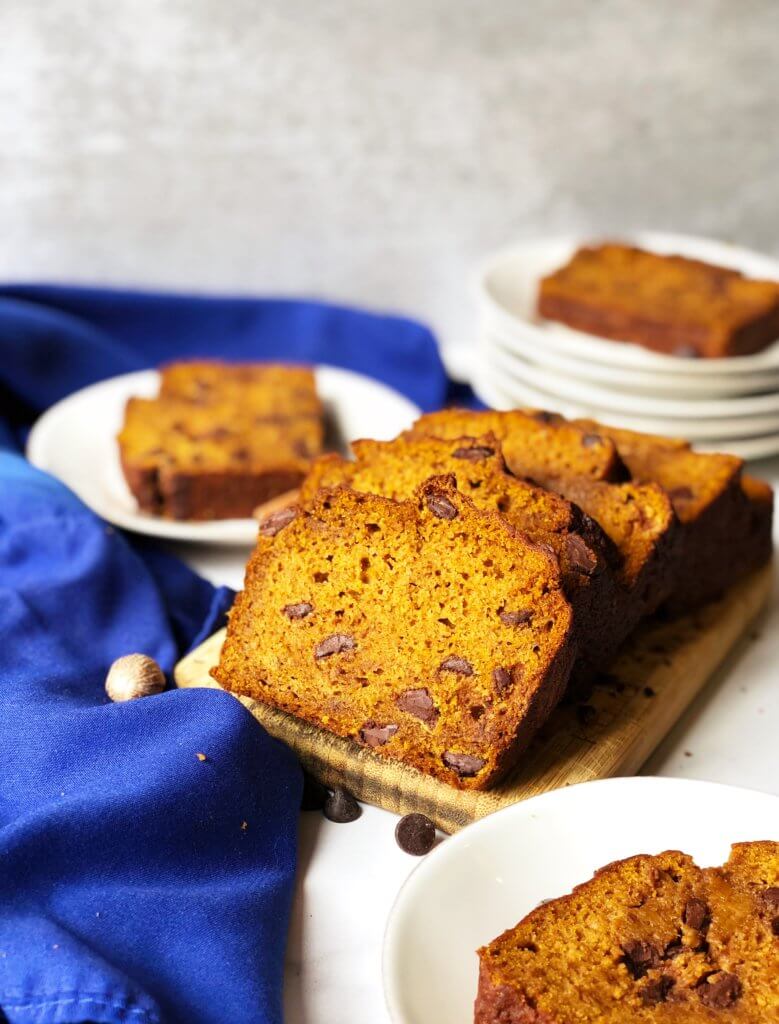 Pumpkin Loaf with Chocolate Chips