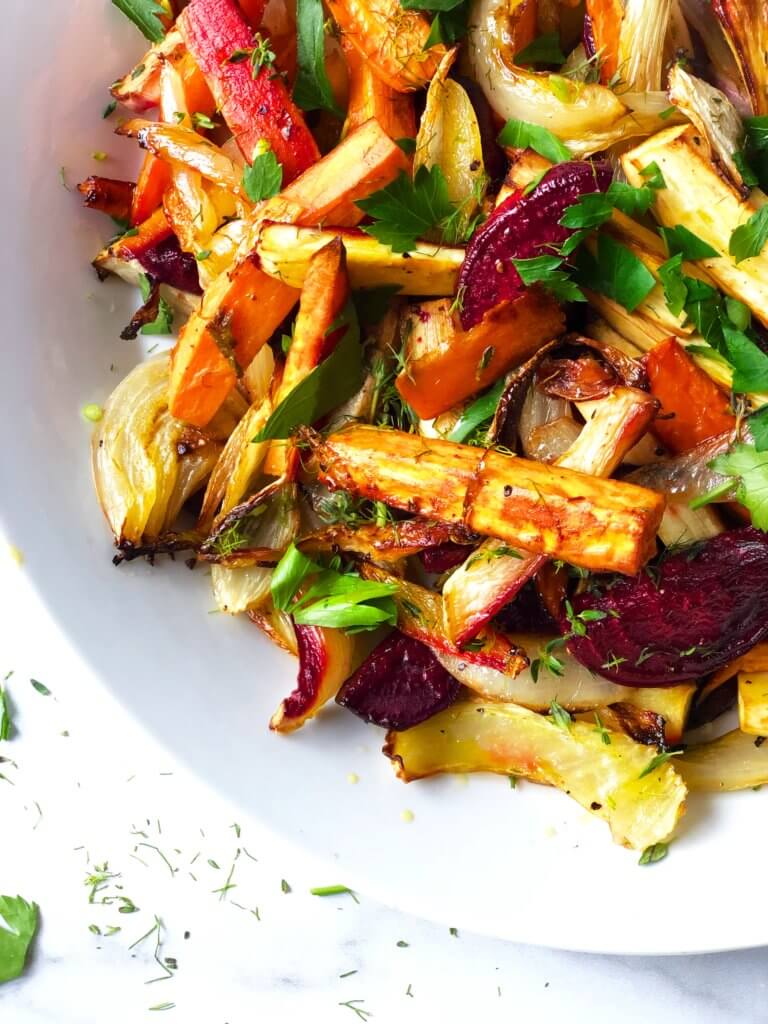 Roasted root vegetables