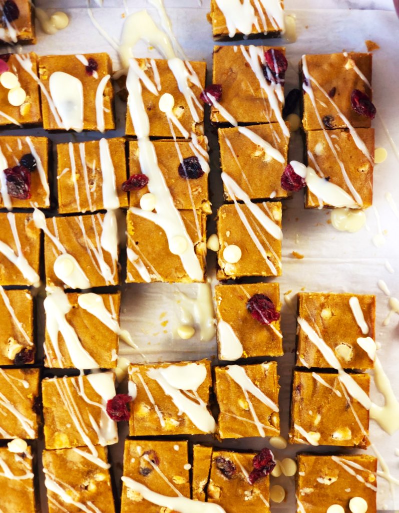 Pumpkin Blondie Bar Recipe