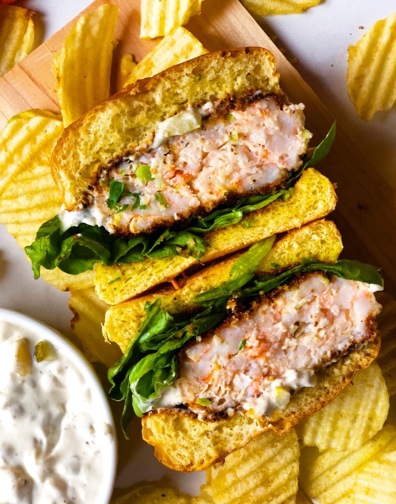 Shrimp Burger Salad