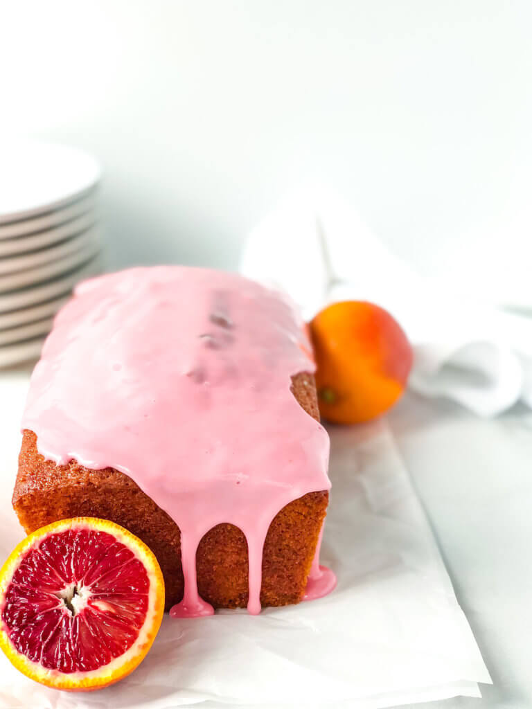 Blood Orange Olive Oil Pound Cake