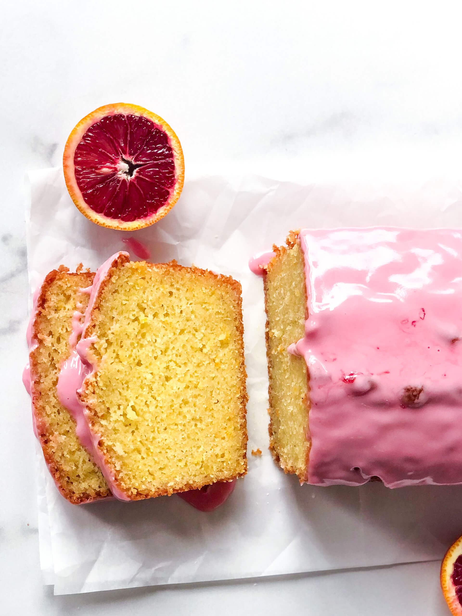 Chocolate Olive Oil Cake with Blood Orange Glaze - Bake from Scratch